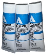 3-TUBES Holbein Acrylic Gouache 20ml #D100 LIGHT BLUE (New) See All Photos - $67.91 CAD