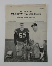 Notre Dame Varsity vs Old Timers 1963 Football Program Vintage - £39.56 GBP