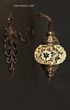 Mosaic Sconce,Mosaic Lamp,Turkish Mosaic Sconce,Sconce - $67.27