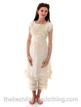ANtique Rare Fancy Victorian Whites VTG Wedding Trousseau Set  5 PC  Sz ... - $13,096.01 MXN