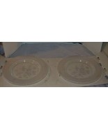 Avon Hummingbird 24% Lead Crystal Dessert Plates Set of 2 - $467.43 MXN