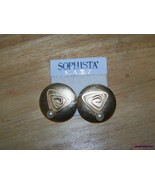Gold Pearl Earrings 1980&#39;s Sophista&#39; Katz pierced - £7.81 GBP