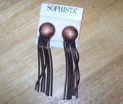 1980&#39;s Sophista&#39; Katz pierced Copper Octopus earrings - £15.66 GBP