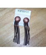 1980&#39;s Sophista&#39; Katz pierced Copper Octopus earrings - £15.62 GBP