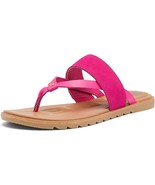 Sorel Women’s Ella II Easy Flip Fuchsia Fizz Leather Sandals Size 8 - $828.74 MXN