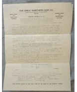 Great Northern Saw Auburn ME brochure 1928 advertising letter head lumbe... - $257.67 MXN Great Northern Saw Auburn ME brochure 1928 advertising letter head lumbe... - $257.67 MXN