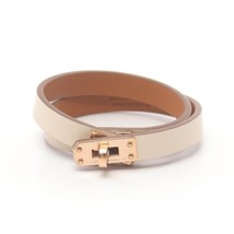 Hermes Mini Kelly Double Tour Bracelet Women White One Size - $680.20