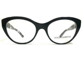 Dolce &amp; Gabbana Eyeglasses Frames DG3246 3021 Black Red White Floral 51-18-140 - £93.82 GBP