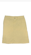 Athleta Outdoors Skirt Womens Sz 2 tan Yoke Front Pockets Nylon Blend - $29.03