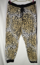 Plus Sz 2X Sofia Vergara Leopard Print Jogger Style Pants, Pockets - £17.32 GBP