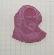 William Shakespere unmounted rubber stamp person bust - $8.99