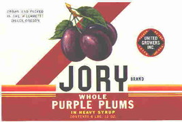 Lot 6 Jory Oregon Can Labels 1950&#39;s berry corn tomato + - £9.99 GBP