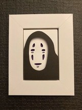 Paper &quot;3D&quot;  Cut Out Kaonashi  Art by Seattle Artist Small Rini Lady 5&quot; x 4&quot; - £7.23 GBP