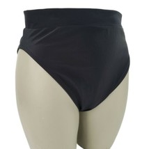 Xhilaration Bikini Swim Bottom Sz XL 15 17 Black High Leg Waist Modest C... - £11.67 GBP