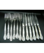Vintage retro stainless steel USSR soviet table forks and knifes - SET o... - $48.89 CAD
