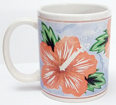 Hilo Hattie Hawaii Mug Hawaiian Floral Hibiscus Ceramic Coffee Tea Cup Vintage - £14.92 GBP