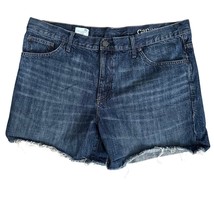 Gap 1969 Sexy Boyfriend Denim Shorts Women&#39;s 33R XL Jeans Cutoffs Blue  - £11.58 GBP