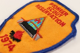 Vintage 1974 Pioneer Scout Reservation Twill Boy Scout America BSA Camp Patch - £9.40 GBP