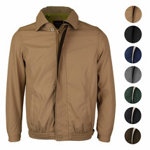 Men&#39;s Microfiber Golf Sport Water Resistant Zip Up Windbreaker Jacket BENNY - £33.14 GBP