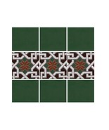 Ceramic High Relief Malibu Tiles Handcrafted - Estrella arbe2 -  (you se... - $189.00