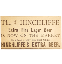 1895 Hinchliffe Fine Lager Beer Victorian Advertisement Brewery Alcohol ... - $19.99