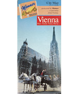 Vintage 1980s Vienna Austria City Map by Manner Wafers - £6.62 GBP