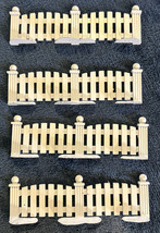 Department 56 Metal Fence - 4 Sections - White Picket Fence Set - £11.77 GBP