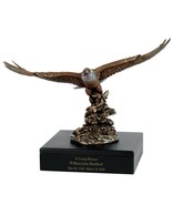 Bald Eagle Catching Fish Art &amp; Wood Cremation Urn - $399.95
