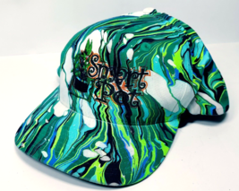 Vintage Smart Pot Weed 420 BiVisuals Retro Tie Dye Green Paint YUPOONG Snapback - £13.48 GBP