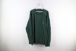 Vintage 90s Tommy Hilfiger Mens 2XL Faded Pique Cotton Long Sleeve T-Shirt Green - £31.07 GBP