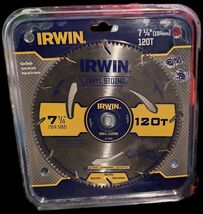 IRWIN Tools Vinyl Siding Circular Saw Blade, 7 1/4-inch/ 184mm, 120T , NEW - $14.25