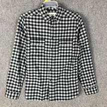 Goodfellow Flannel Men&#39;s Medium Standard Black Gray 100% Cotton Adults M - €8,96 EUR