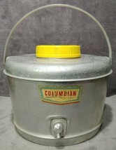 Vintage 1950 Columbian 1-Gallon Jug Aluminum Skin Ceramic Liner Bakelite... - £39.30 GBP