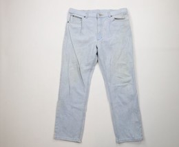 Vintage 90s Streetwear Mens 38x30 Distressed Straight Leg Denim Jeans Bl... - £38.88 GBP