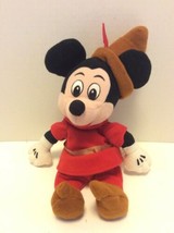 Disney Store Brave Little Tailor Mickey Mouse Bean Bag Stuffed Plush Red Outfit - £9.26 GBP