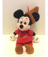 Disney Store Brave Little Tailor Mickey Mouse Bean Bag Stuffed Plush Red... - £9.39 GBP