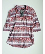 Rogue Men&#39;s Short Sleeve Red Paisley Shirt ( XL ) - $73.25
