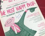 My Heart Is So Full Of You Musical The Most Happy Fella Vintage Sheet Mu... - £7.02 GBP
