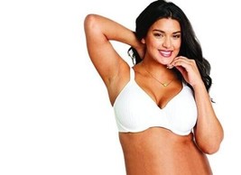 Playtex Womens Secrets Perfectly Smooth Underwire Color White Stripe Siz... - $30.96