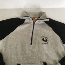 Pittsburgh Steeler logo vintage half zip pullover kangaroo pockets youth... - $373.83 MXN