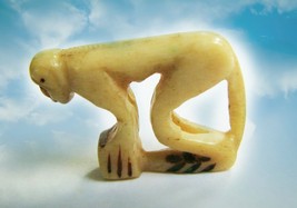Haunted Antique Carved Jade Monkey Winning Magnifier Magick Mystical Treasure - £165.69 GBP