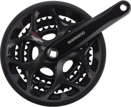 Black Shimano Tourney A073 7/8-Speed 170Mm 30/39/50T Sq.Are Crankset. - £58.23 GBP