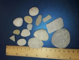 Baltic Sea Beach Flat Stones Rock Decoration Crafting Meditation Aquariu... - $6.13