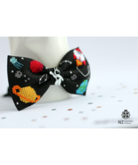 Planets Bow Tie, Cross Stitch Galaxy Pattern, Embroidery Stars Bow Tie, ... - $26.00
