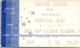 Grateful Dead Concert Ticket Stub Septembre 2 1988 Landover Maryland - £43.64 GBP