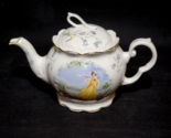 Vintage CROWN DORSET Ceramic Teapot &amp; Lid Victorian Floral STAFFORDSHIRE... - $41.55