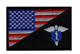 EMT USA Flag Medic EMS Tactical Hook Patch by Miltacusa (MF3) - £5.38 GBP