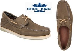 Timberland Men&#39;s Atlantis Break Leather Boat Shoes Olive Nubuck A2HZ9 All Sizes - £58.71 GBP