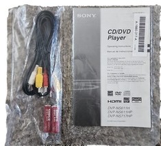 Sony CD/DVD Player DVP-NS611H Operating Instructions Batteries AV Cable - $9.61