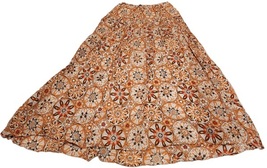 Moda International Multicolor Floral Midi Skirt - Size L - £23.89 GBP
